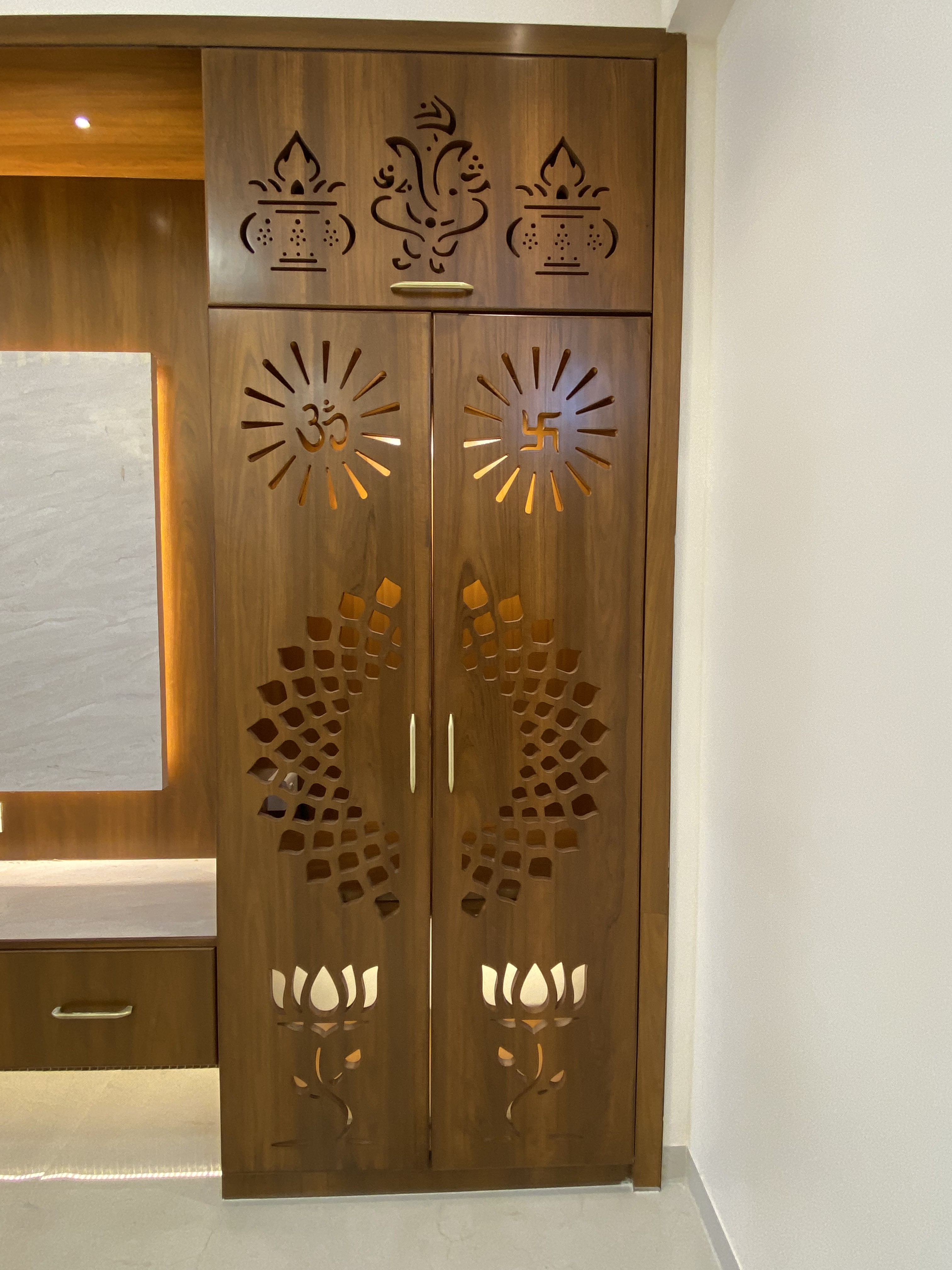 Interior joinery detail in a completed Orchid Apartment residence